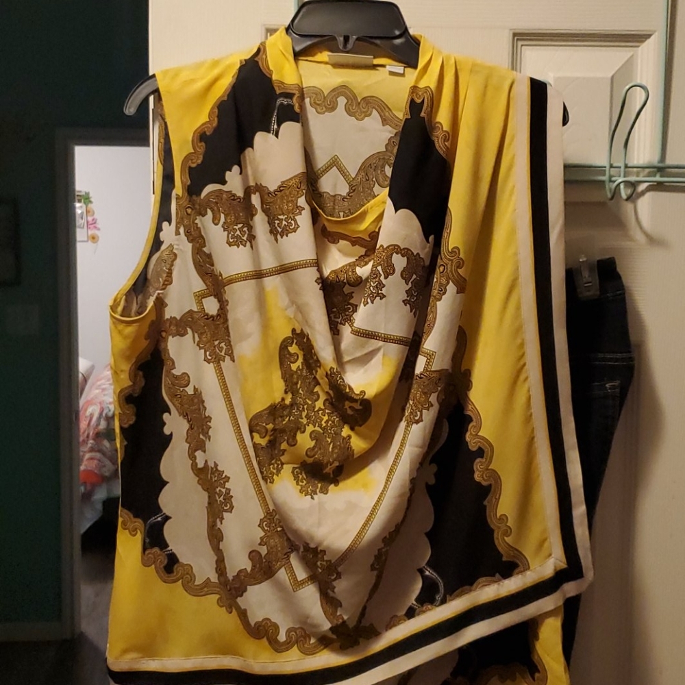 Dress Blouse Yellow and Black